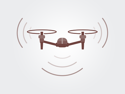 Drone brian white concentric lines drone illustration maroon microwave radio trilion studios vector