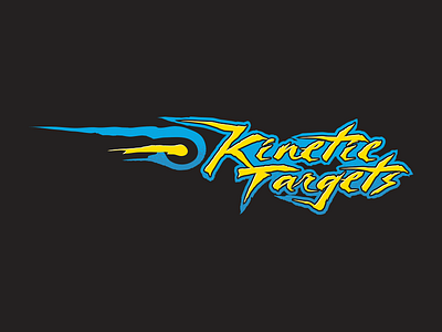 Kinetic Targets Logo blue branding custom type kinetic logo logo design movement target trilion studios vector