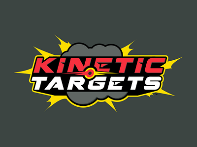 Kinetic Targets Logo 2 blue branding custom type kinetic logo logo design movement target trilion studios vector