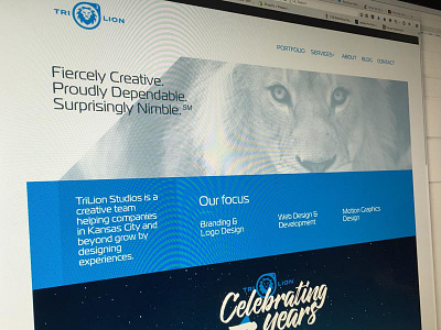Celebrating 7 years of design branding brian white logo trilion studios web website wordpress