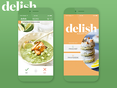 Elegant Recipe Filter app application button food interactive mobile mobile design recipes ui ui design ux