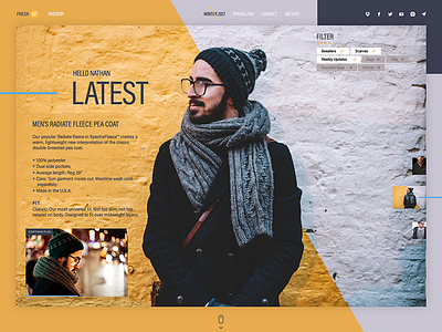 Interactive Lookbook clothing ecommerce layout shopping ui ui design user interface ux web