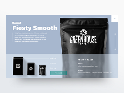 Greenhouse French branding coffee layout logo packaging restaurant typography ui ui design user interface web web design