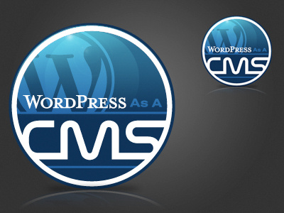 WordPress as a CMS blue cms icon photoshop vector wordpress
