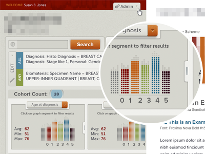 Dot Graph blue buttons colors depth dot dots drop down graph green grey maroon not flat design orange proxima nova purple red search style tile tan typekit ui user interface ux web app