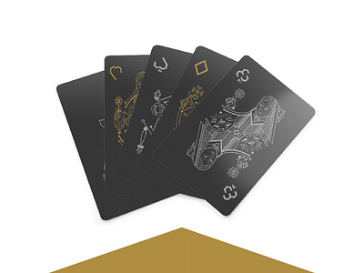 Playing Cards Queens branding design illustration logo package package design package mockup packagedesign packaging playing card playing card playing cards typography
