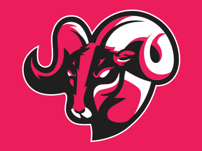 Hilltoppers animal brand branding connecticut hilltoppers logo mascot masculine ram sports sports branding team