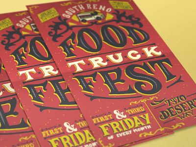 Food Truck Fest beer beer fest food truck handlettering logo monogram nevada reno type typography