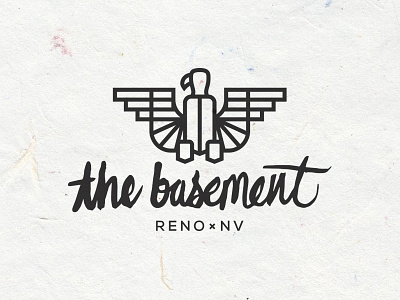 The Basement architecture branding eagle german identity laxalt logotype nevada office post reno script