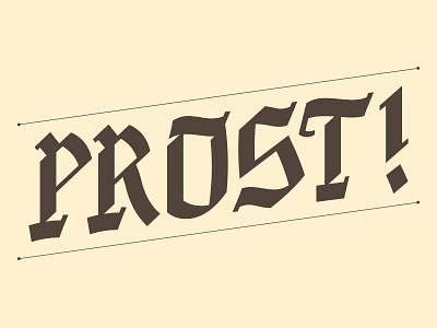 Prost Typeface blackletter font laxalt lettering oktoberfest prost type typeface