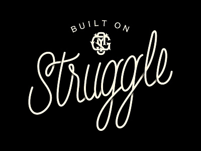 Struggle Lettering laxalt lettering monogram nevada reno script struggle type typography