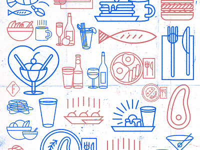Wot'll it be? benedict burger eggs fish food iconography icons mimosas nevada pattern reno restaurant