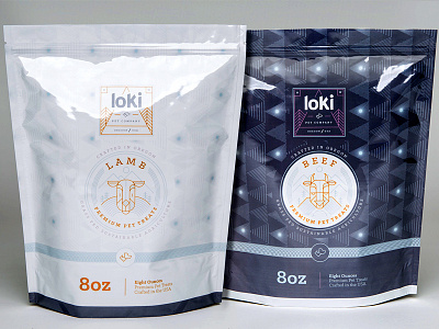 Loki Pet Treats beef dog food lamb linework natural nevada nutrition oregon packaging patterns pet food reno