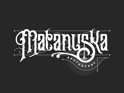 Matanuska v1 alaska apothecary handtype lettering marijuana matanuska nevada reno victorian