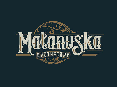 Matanuska v2 alaska apothecary handtype lettering marijuana matanuska nevada reno victorian