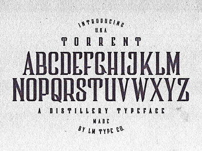 Torrent Typeface Version 0 brewery distillery font letters nevada pressure reno torr torrent typeface