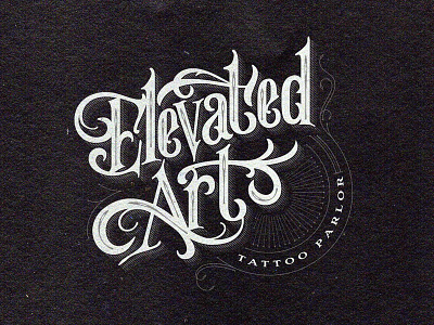 Elevated Art elevated handlettering lettering monogram nevada reno tattoo tattooing typography victorian
