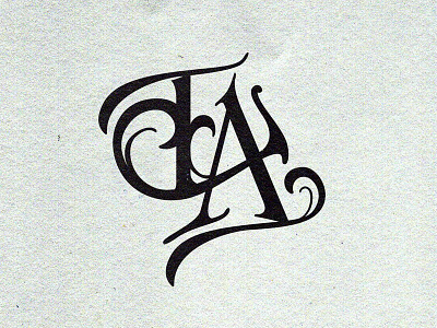 Elevated Art Monogram elevated handlettering lettering monogram nevada reno tattoo tattooing typography victorian