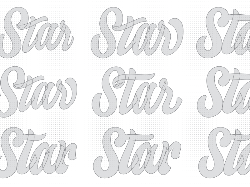 Star Amusements Logotype Iterations amusement arcade branding entertainment game games nevada reno typography video