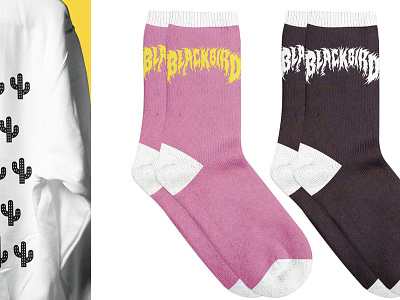 Blackbird Lettering + Socks