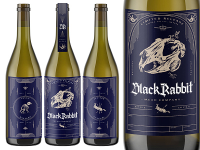 Black Rabbit Mead Co. alcohol black brooklyn filigree liquor mead nevada new york city rabbit reno skeleton spooky