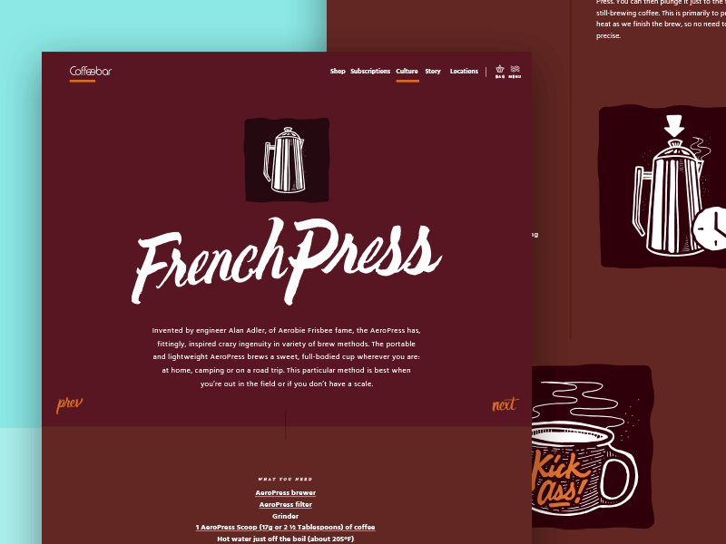 Brew Guides v1 brew brooklyn coffee coffeebar french press guides nevada reno tahoe