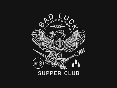 Bad Luck Supper Club branding brooklyn club identity laxalt linework luck nevada reno supper