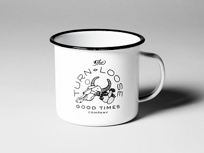 Turn Loose: Good Times Co. Mugs adventure branding brooklyn good times identity lineart linework nevada nyc packaging reno