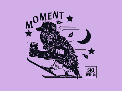 Moment Skis - Night Owls branding brooklyn illustration moment nevada new york city night nyc owl reno skiing skis
