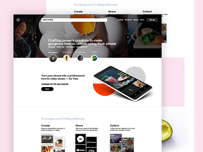 Craftlog Landing Page brooklyn cooking crafts nevada new york city nyc reno ui ux