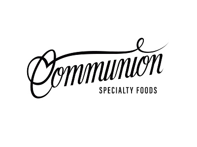 Communion Specialty Foods branding brooklyn fermented food foods handlettering identity lettering logo nevada new york city nutrition nyc organic packaging reno script script lettering specialty typography