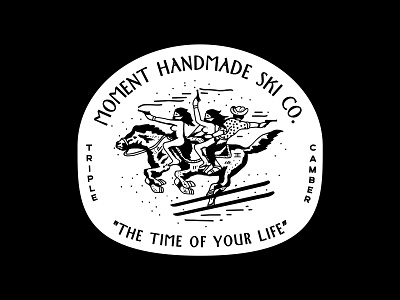 The Time of Your Life bandit bandito branding brooklyn bushwick cowboy craftsman gun guns handmade horse horses illustration laxalt linework nevada new york city reno skiing time
