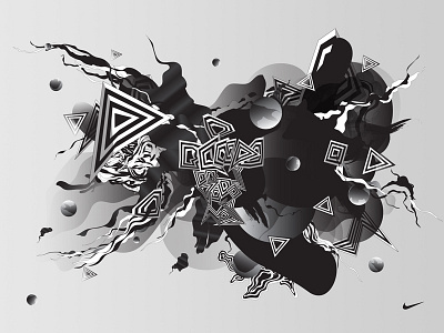 Nike World Cup artist series abstract art artwork digital art illustrator nike photoshop