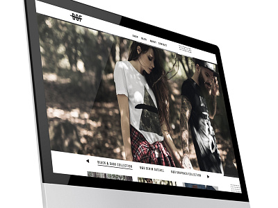 Boards of Freedom clothing digital fashion interface responsive design street wear ui ux web design