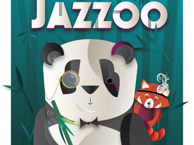 Jazzoo 2013 poster graphic design illustration
