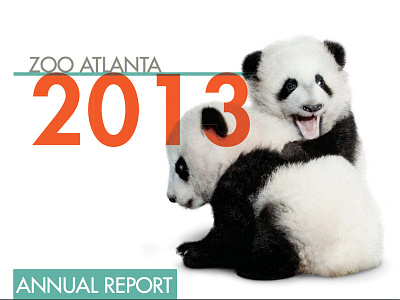 Zoo Atlanta Annual Report annual report graphic design infographics