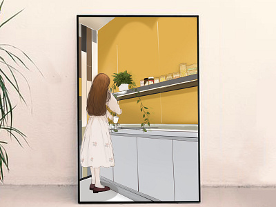 I like lemon tea company design illustration water cooler