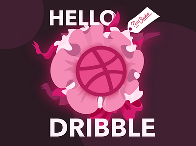 Hello Dribbble! first shot firstshot hello dribble hello world illustration illustrator thanks