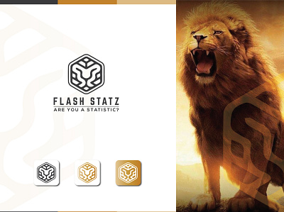 Logo Design for FLASH STATZ icon lion logo logo robayetriliz trend trending trendy logo