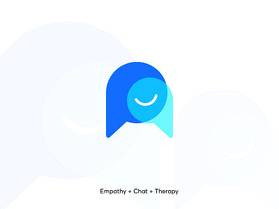 Online Therapy logo mark abstract branding design empathy illustration illustrator logo minimal modern therapy ui vector
