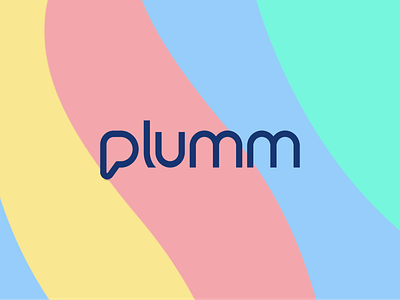 Plumm Health logo design abstract brand branding chat logo design illustrator logo logo design minimal modern modern logo text logo vector
