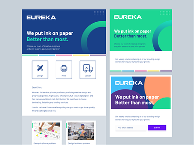 Eureka printers graphic templates abstract branding design graphic graphic design graphic template illustration illustrator minimal modern ui