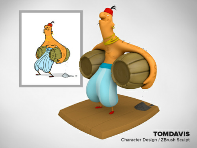 Aargh, Matey 3d modeling character design illustration zbrush