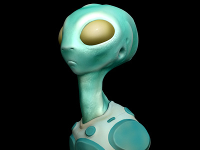 Alien Bust - Zbrush 3d 3d character 3d sculpt character design sculpt zbrush