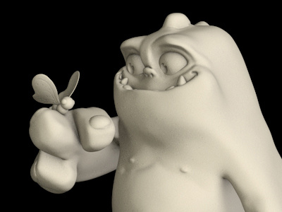 Cute Little Monster - ZBrush 3d 3d character 3d sculpt character design sculpt zbrush