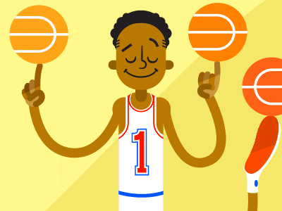 Basketball Guru after effects animation character animation flash animation gif rubber hose