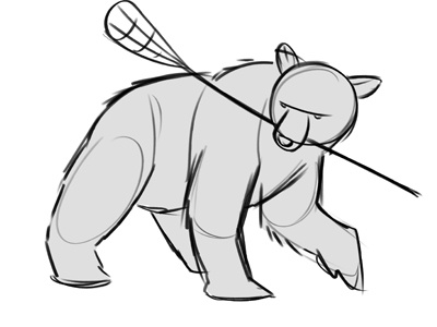 Bear animal drawing animal sketch illustration
