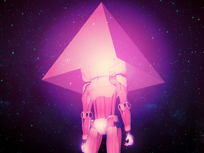 SPACE.BOY.5000" (Forever a triangle) cinema4d dailys everyday art everydays illustration