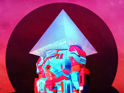 Tetrahedron.warrior.bot_T.1000 cinema4d dailys everyday art everydays illustration