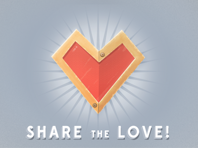 Share The Love! 3d game art heart love valentine